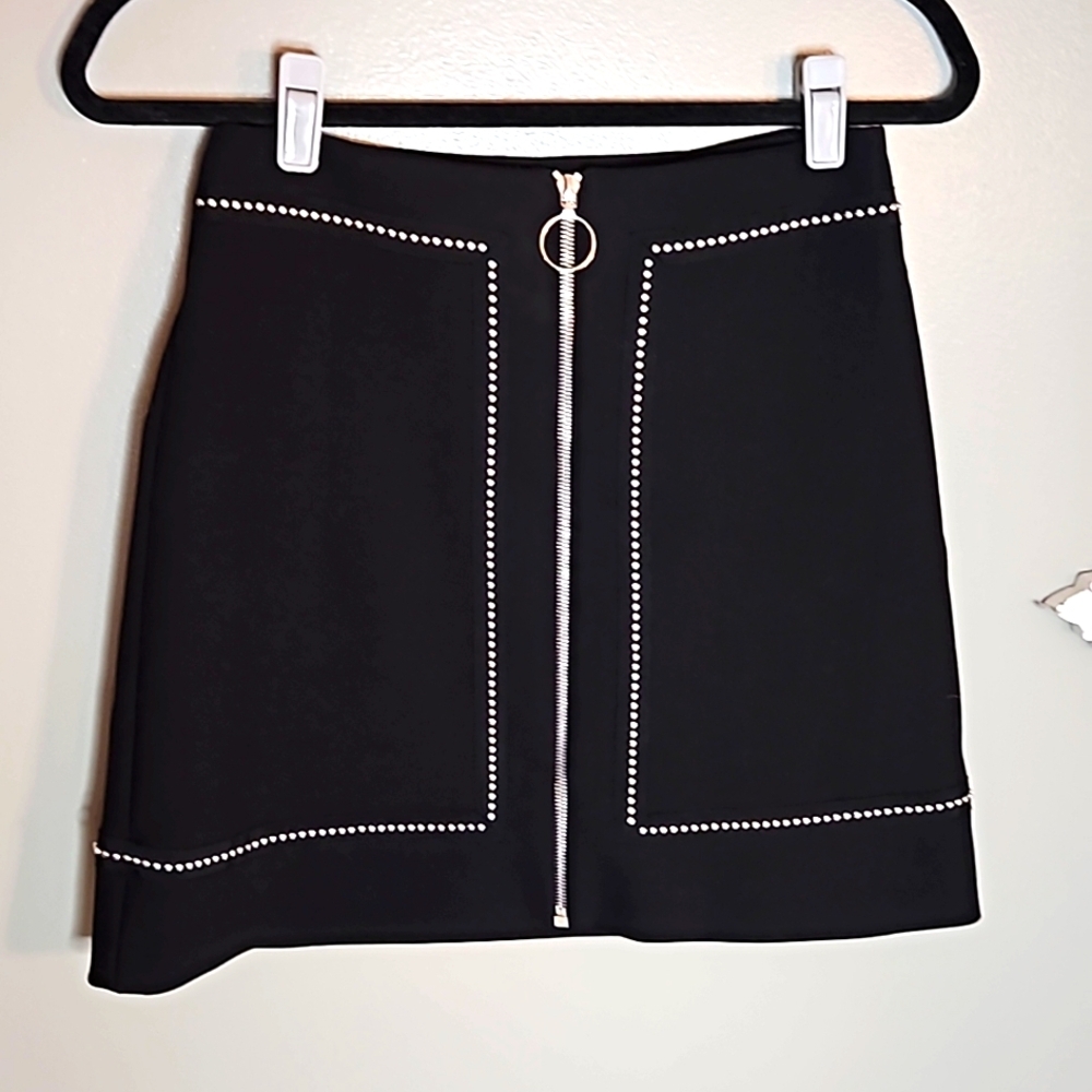 Maje mini skirt with silver studs